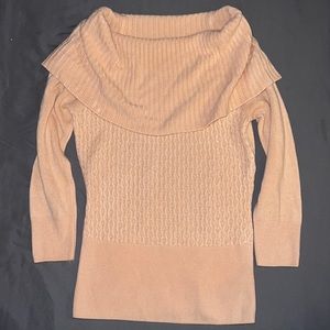 2b Bebe 3/4 Sleeve Cowl Neck Sweater